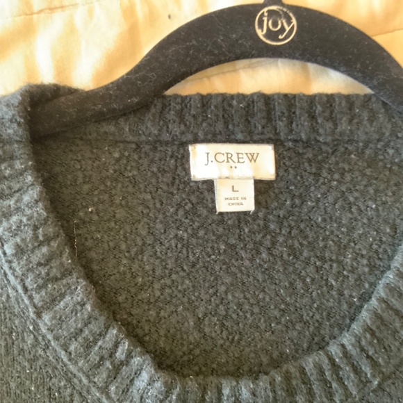 J Crew Black Crew Neck Sweater Size Large - Picture 2 of 3